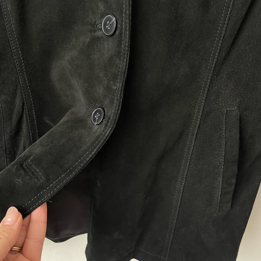 Danier Black Suede Women's Blazer - Picture 4 of 11